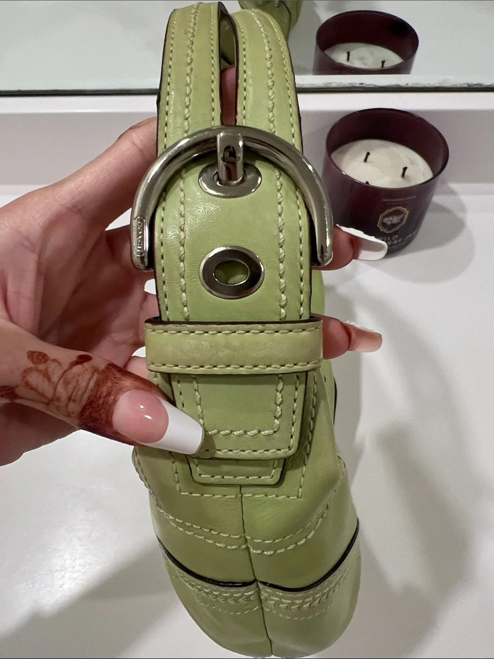 Vintage Coach soho leather hobo bag